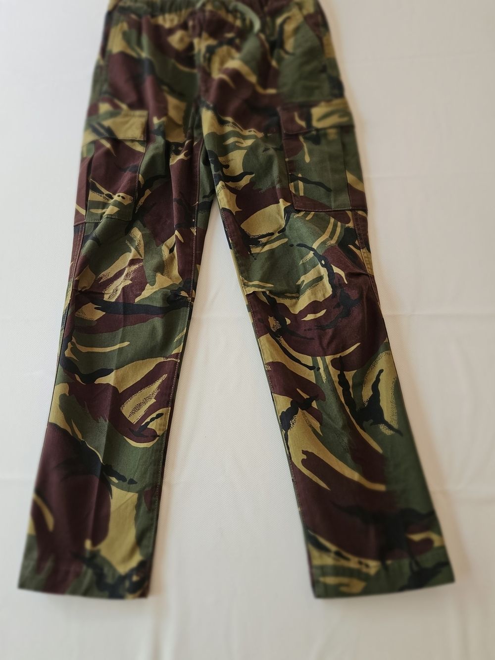 Polo Ralph Lauren Boys Camo Cargo Pants Sz 12 Drawstring Elastic Waist Stretch